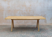 Richard Stamp Delta-2 Dining Tables with Natural Oak Legs