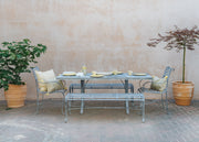 Harrod Horticultural Eight Seater Rectangular Dining Bench Set