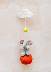 AfroArt Elephant on a Ball Mobile