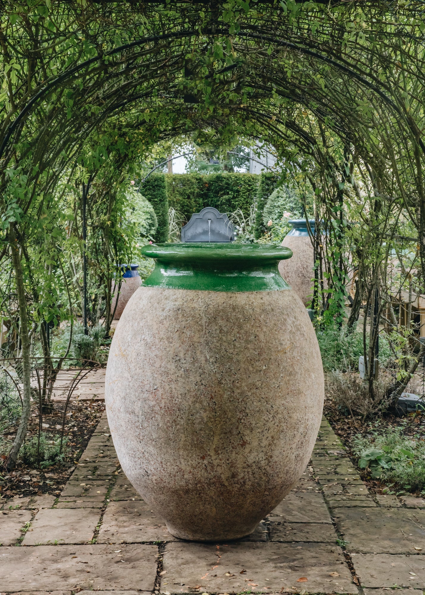 Buy Olive Pots with Green Neck (130cm Pots & Planters Burford