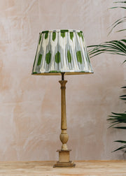 Pooky Lighting Lima Waxed Wood and Brass Table Lamp