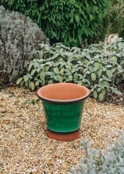 The Yorkshire Flowerpot Co. Medium Kitchen Planter In Green