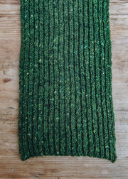 Two Left Feet Agencies Donegal Narrow Scarf in Green