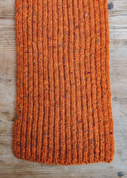 Two Left Feet Agencies Donegal Narrow Scarf in Orange