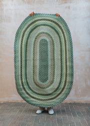The Braided Rug Co. Mint Oval Rugs