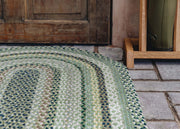 The Braided Rug Co. Mint Oval Rugs
