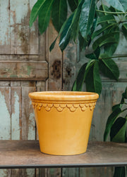 Amber Yellow Glazed Copenhagen Pots