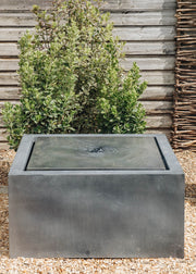 A Place in the Garden Qube Zinc Water Feature