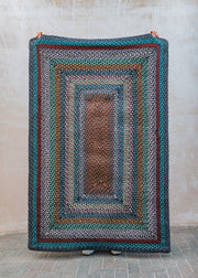 The Braided Rug Co. Blue Carnival Rectangle Rugs