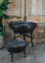 Kadai Recycled Kadais with High and Low Stands