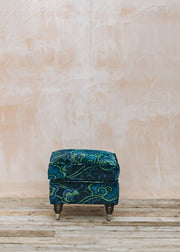 The Hastings Sofa Company Rose Footstool in Kimono Dreams