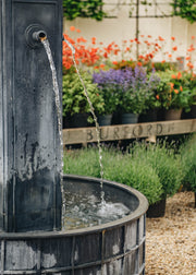 A Place in the Garden Sienna Round Zinc Water Feature