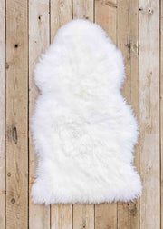 Hanlin Single Longwool Ivory Sheepskin (90cm)