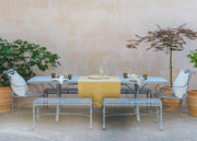 Gommaire Ten Seater Rectangular Dining Bench Set