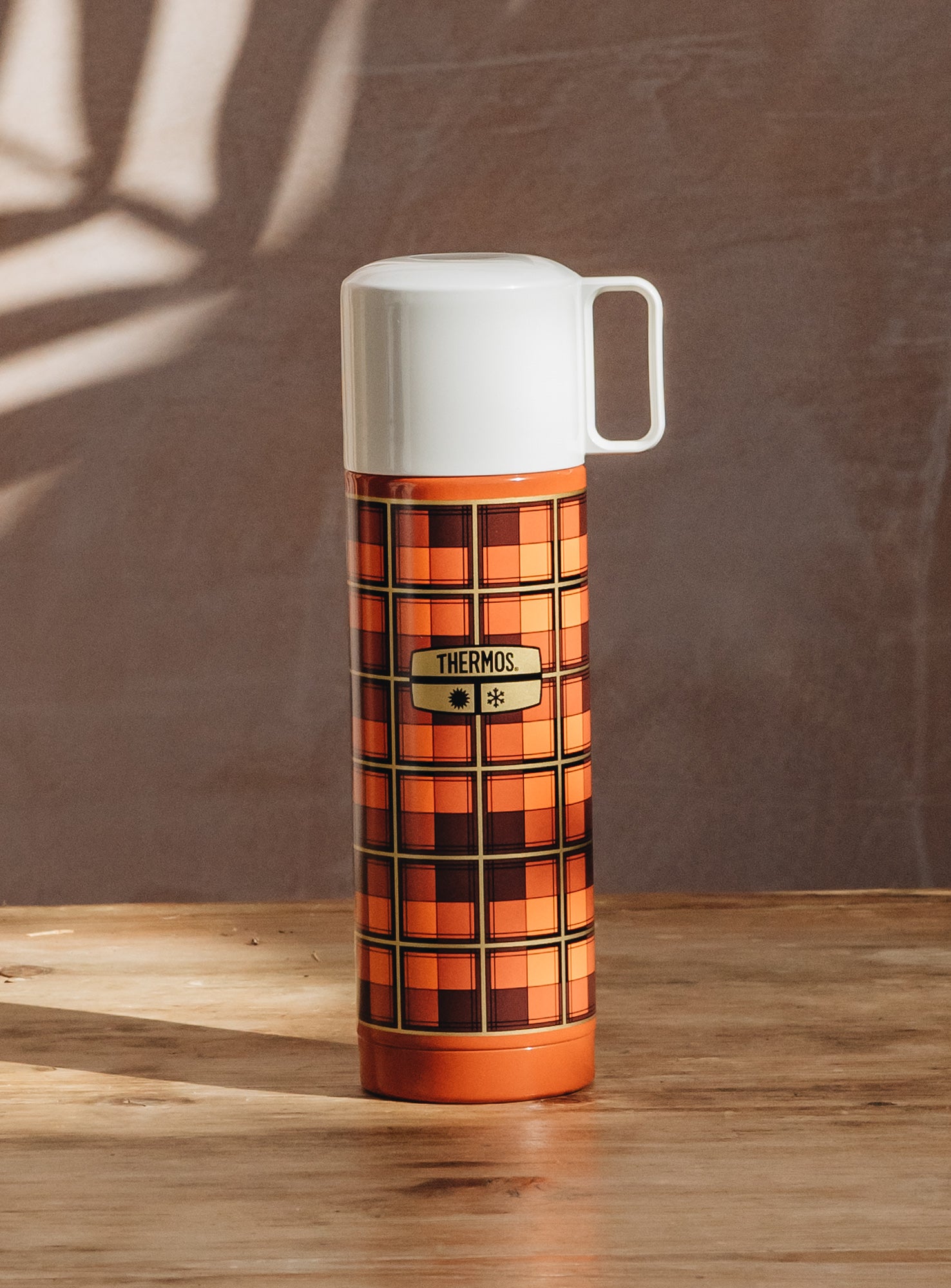 Old fashioned shop thermos flask