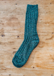 Two Left Feet Agencies Traditional Socks in Blue