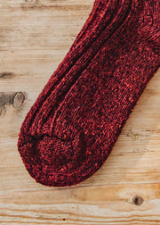 Two Left Feet Agencies Traditional Socks in Burgundy