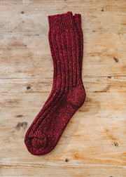 Two Left Feet Agencies Traditional Socks in Burgundy