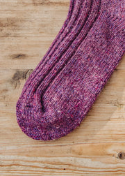 Two Left Feet Agencies Traditional Socks in Lilac
