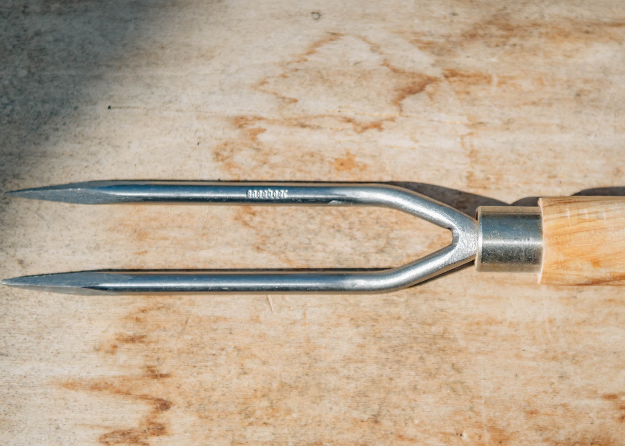 Sneeboer Two Tine Weeding Fork with Shaped Handle Garden Tools Burford Garden Co