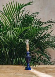 Pooky Lighting Pooky Lighting Urnie Blue Resin Lamp