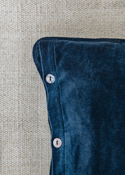 Bungalow Long Navy Velvet Cushion