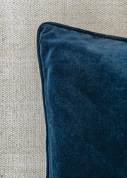 Bungalow Navy Velvet Cushion