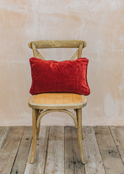 Bungalow Long Salsa Velvet Cushion