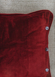 Bungalow Long Salsa Velvet Cushion