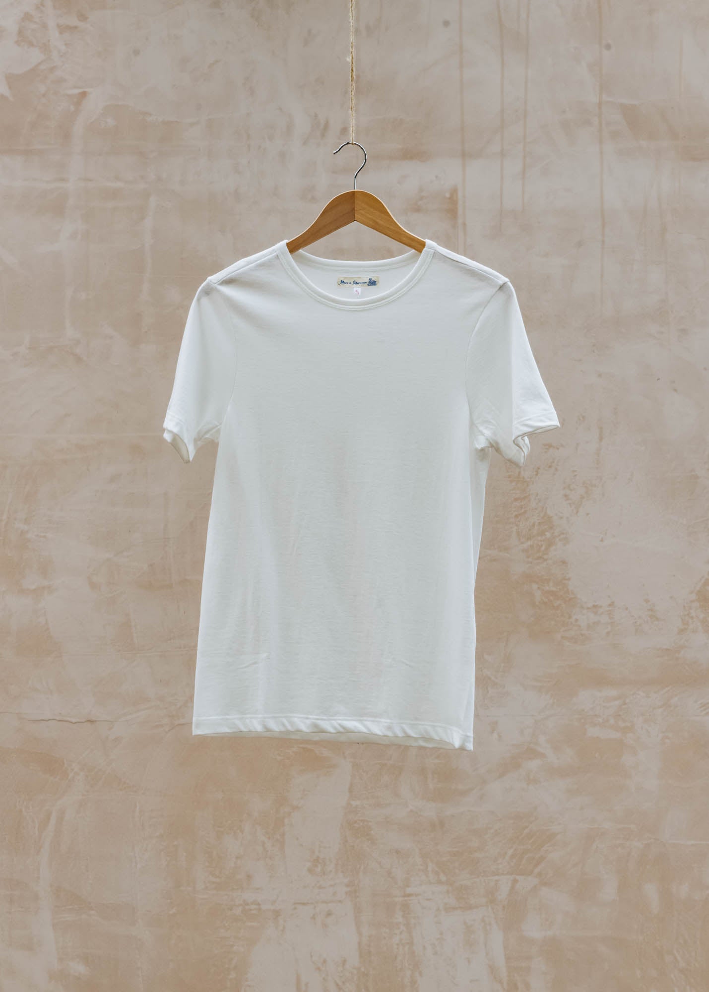 Merz B. Schwanen 215 Loopwheeled T-Shirt in White