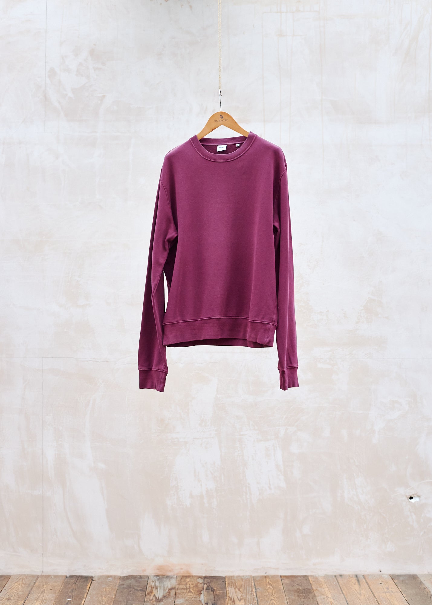 Aspesi Burgundy Cotton Sweatshirt - M
