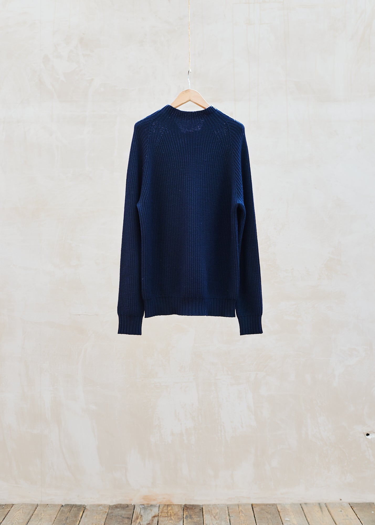 Kenny Ryder Aspesi Ribbed Virgin Wool High-Neck Jumper - M