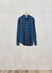 Aspesi Lightweight Cotton Flannel Checked Buttondown - M