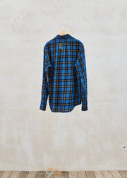 Kenny Ryder Aspesi Lightweight Cotton Flannel Checked Buttondown - M