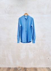Aspesi Pure Cotton Chambray Collarless Shirt - M