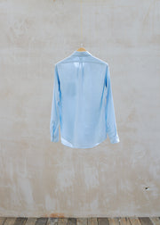 Kenny Ryder Aspesi Button-Down Light Blue Gingham Shirt - M