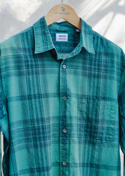 Kenny Ryder Aspesi Lightweight Cotton Checked Shirt - M