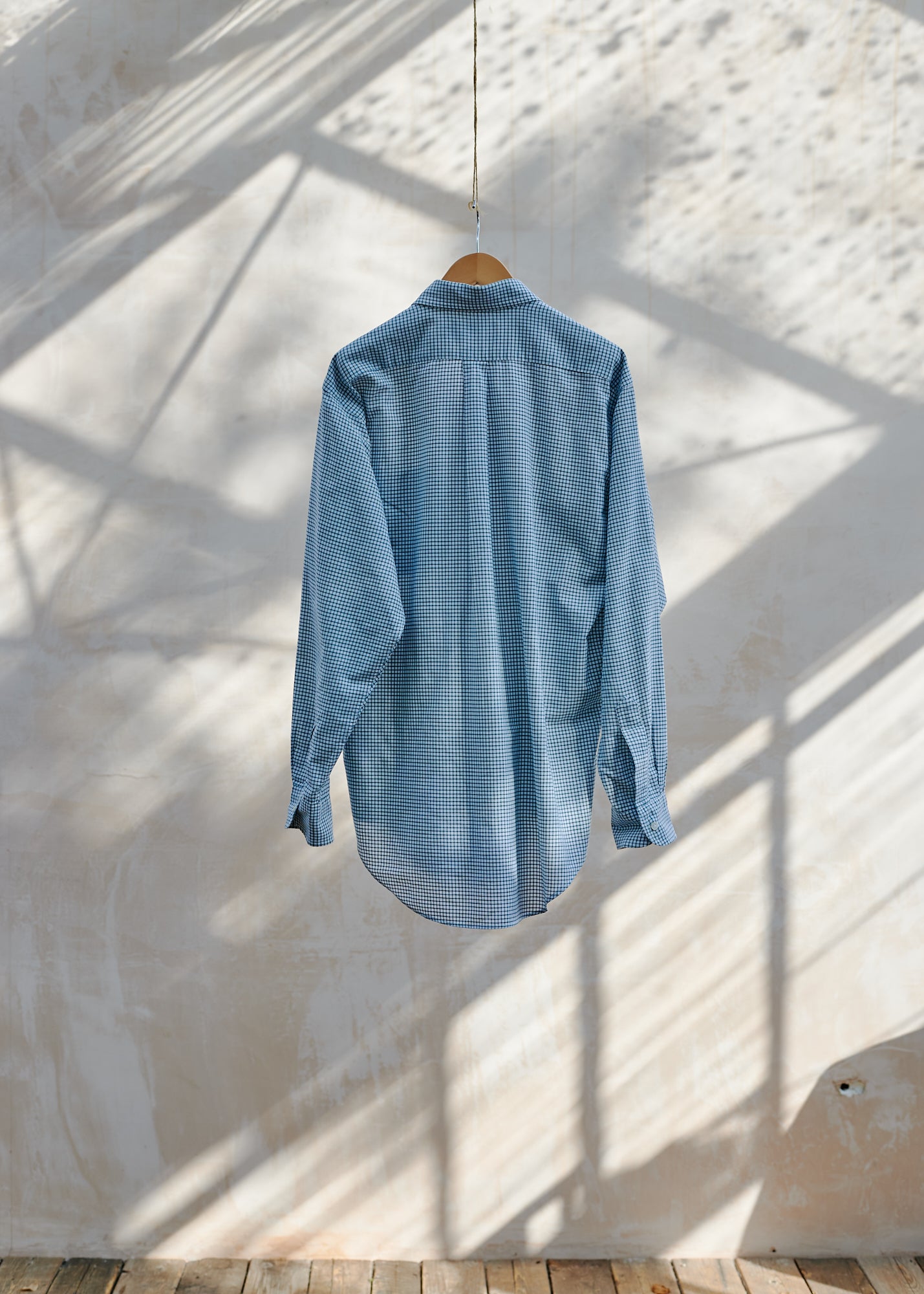 Kenny Ryder Aspesi Green Cotton Gingham Checked Shirt - XL