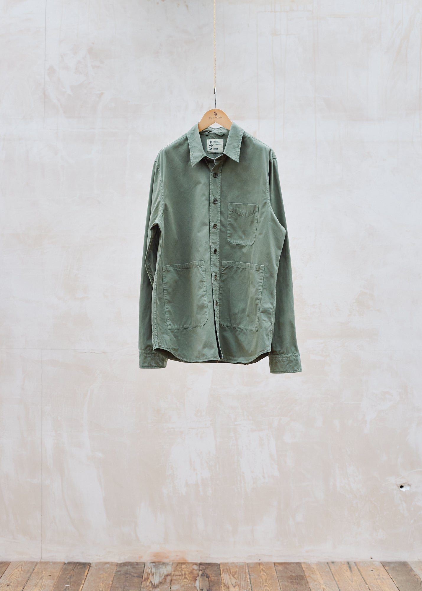 Aspesi Green Tough Cotton Overshirt - Xl