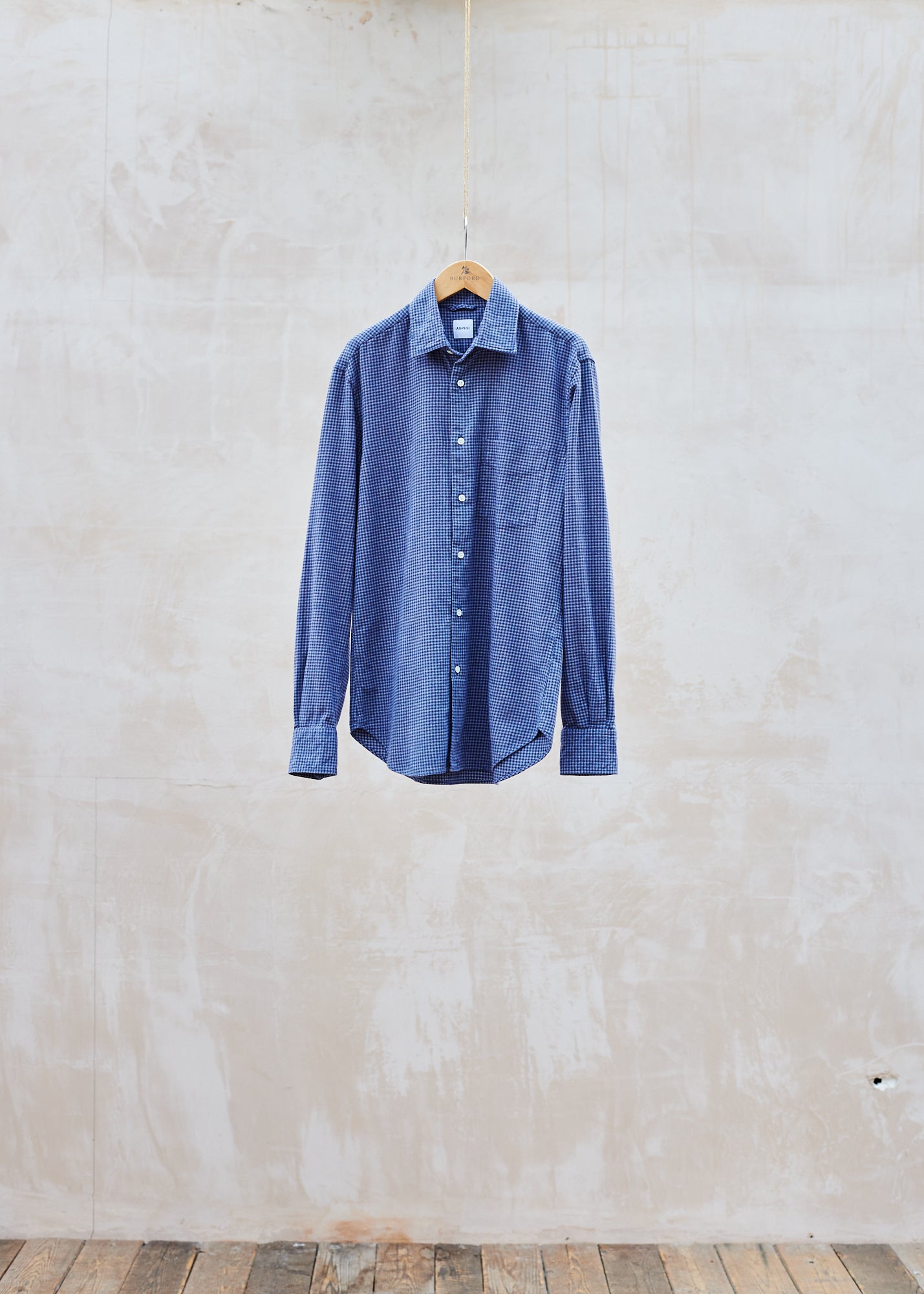 sandraalexandra Aspesi Grey/Black Checked Cotton Flannel Shirt - M