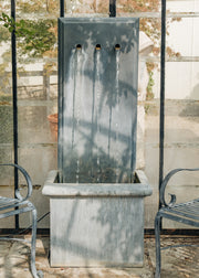 A Place in the Garden Trento Tall Zinc Water Feature