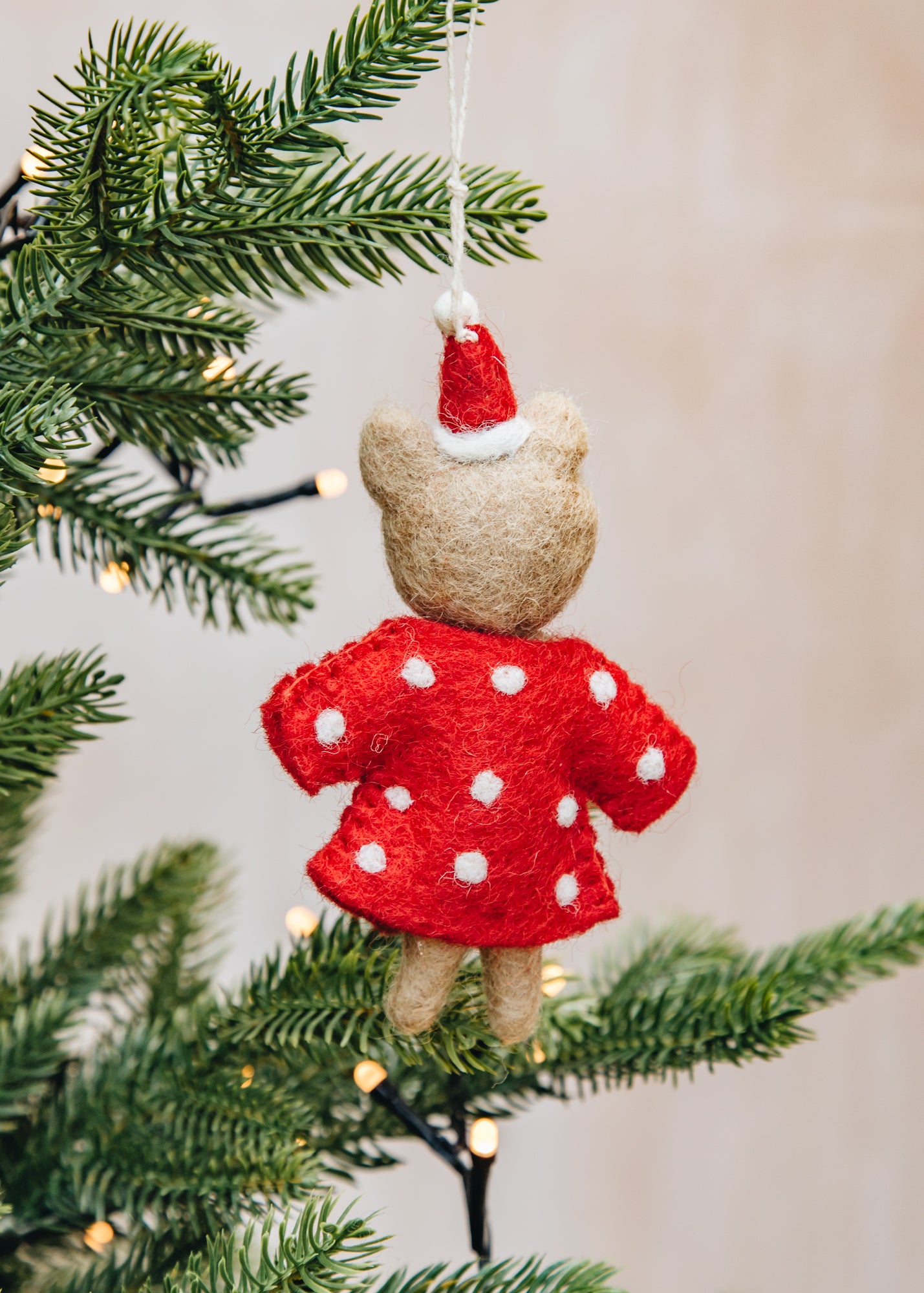 A World of Craft Bear with Dotted Coat Ornament