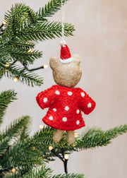A World of Craft Bear with Dotted Coat Ornament