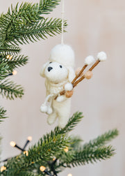 A World of Craft Dog with Willow Ornament