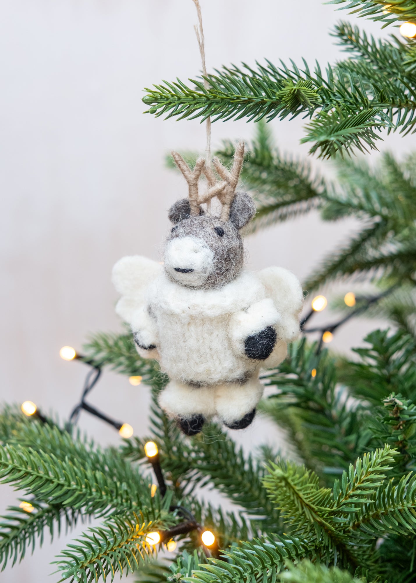 Elk Angel Ornament