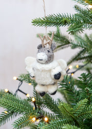 Elk Angel Ornament