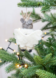 A World of Craft Elk Angel Ornament
