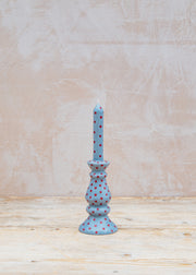 Glow Candle in Light Blue and Red