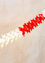 A World of Craft Mini Garland in Red / Off White