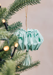 A World of Craft Origami Green Ornament